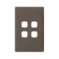 Linea - Coverplate 4 gang wet elephant
