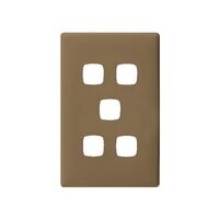 Linea Coverplate 5 gang ninja khaki
