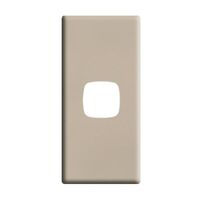 Linea Architrave coverplate 1 gang ghost gum