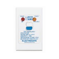 Excel - Vertical time delay switch 240V a.c. with RCD & 2 neons 10mA white