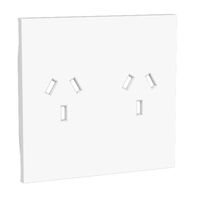 Bticino Living Now 10A Autoswitch Double Powerpoint Cover White