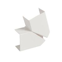 DLP 40x25mm Mini Trunking Flat Elbow White