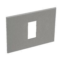 ARTEOR Square 1 Module Horizontal Coverplate Magnesium