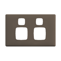 Linea - Powerpoint coverplate 2 gang wet elephant