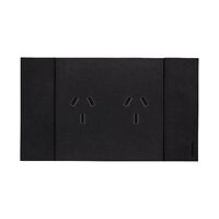 Bticino Living Now 10A AU Autoswitched Double Powerpoint Black