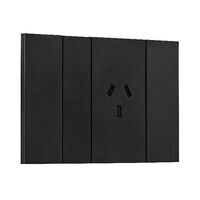 Bticino Living Now 10A AU Autoswitched Single Powerpoint Black