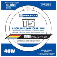 Nelson - Fluorescent T5 lamp Circular - 40W natural white 5000K 295mm