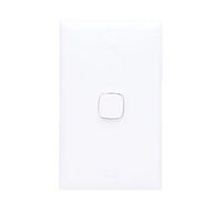 HPM Standard 10A 3 Wire Vertical Time Delay Switch 1 Gang White