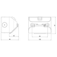 AQUA Life 10A IP54 Weatherproof Surface Mount Double Powerpoint Cement Grey