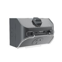 AQUA Life 10A IP54 Weatherproof Surface Mount Single Powerpoint Cement Grey