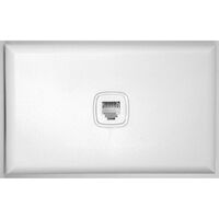 Excel - Phone outlet RJ12 1 gang Cat3 white