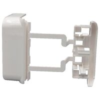 DLP PVC 80mm Cover Tap-Off Flat Junction 50mm White