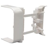 DLP PVC 80mm Cover Tap-Off Flat Junction 50mm White