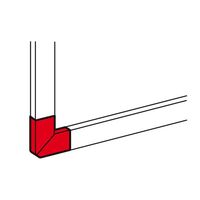 DLP PVC 65x150mm Trunking Flat Elbow White