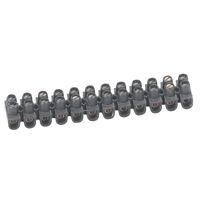 Accessory - Terminal strips 12 sections 6mm² polypropylene black 41A Imax