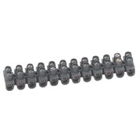 Accessory - Terminal strips 12 sections 10mm² polypropylene black 57A Imax