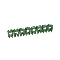 CAB3 - Markers for wiring 4 to 6mm² numbers - colour code 4-6mm² green number 5 pack of 800