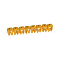 CAB3 - Markers for wiring 4 to 6mm² black symbols on yellow background 4-6mm² symbol DC pack of 300