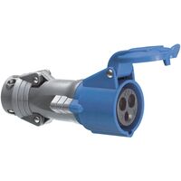 HYPRA - IEC industrial mobile socket IP44 2P+E 240V a.c. 16A grey