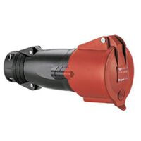 HYPRA - IEC industrial mobile socket IP44 3P+N+E 415V a.c. 32A grey