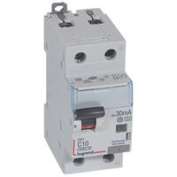 DX³ - RCBO 2P 6kA - A Type 30mA 230V a.c. - neutral on right hand side 1P+N 10A 2 module
