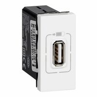 Legrand Arteor 1.5A Single USB Type A Charger Module Mechanism White