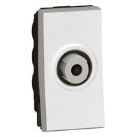 Arteor modular - TV socket F-type shielded with screws 0-2.4GHz 1 module white