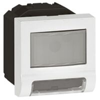 Arteor modular - Electronic device skirting light with IR sensor & alarm 1W 100-230V a.c. 2 module white