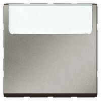 Arteor modular - Switch mechanism push button 2 way 6A 250V a.c. with label holder 2 module magnesium