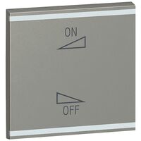 Arteor - MyHOME - Square key cover BUS/SCS - regulation symbol - 2 modules - magnesium