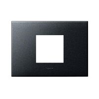 ARTEOR Square 2 Module Horizontal Coverplate Graphite