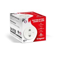 Legrand 240V Wired Photoelectric Flush Mount Smoke Alarm