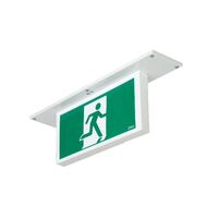 Securit DALI LED Recessed 2.6W Emergency Exit Sign - Double Sided Running Man STRAIGHT