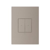 ARTEOR with NETATMO - Smart Switch Vertical - 2 Gang - 3 Wire - Aluminium