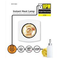 HPM 275W Single Flex & Plug Instant Heat Lamp