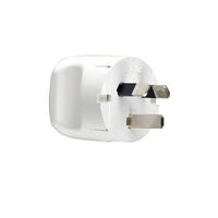 HPM 10A 3 Pins Finger Grip Rigid Impact Resisant Plug Top White