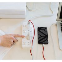 HPM General Purpose 4 Outlet Switched Powerboard White