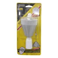 HPM Lamp Shade Canopy Light Plug 0.5m Extension Lead White