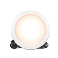 HPM DLI 7W 750lm LED Warm White Dimmable Downlight with Integrated Driver 125mm White