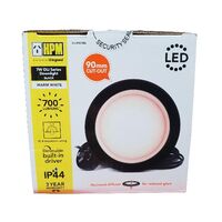 HPM DLI 7W 700lm LED Warm White Dimmable Downlight with Integrated Driver 90mm Black
