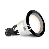 HPM DLI 7W 700lm LED Warm White Dimmable Downlight with Integrated Driver 90mm Black
