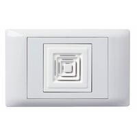 Excel Life - Common plate - Bell electronic 1 gang 12-48V a.c. 80dB at 1m white