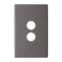 Excel Life EM Series Grid & Plate 2 Gang Urban Grey