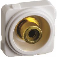 Excel Life - Audio socket/mechanism yellow RCA outlet white