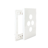 Excel Life Smart Grid & Plate for 2  Smart Switches / Dimmers and 1 Wireless Master Switch / Blind Switch Matt White