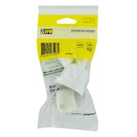 HPM 10A 3 Pin Extension Socket Outlet White