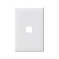Linea - Grid & plate only 1 gang white