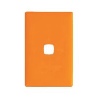 Linea - Coverplate 1 gang soft touch orange