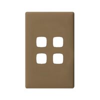 Linea - Coverplate 4 gang ninja khaki