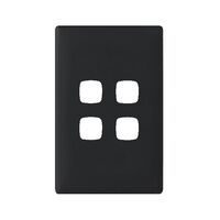 Linea - Coverplate 4 gang midnight dash